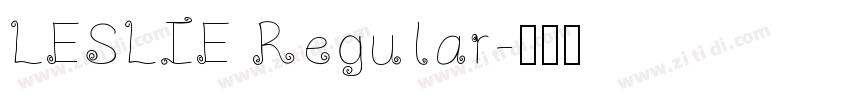LESLIE Regular字体转换